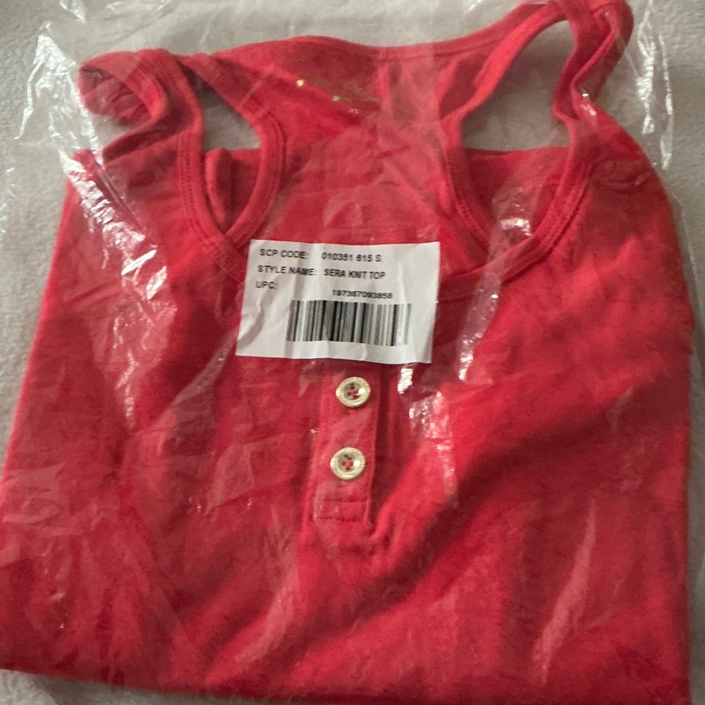 Lilly Pulitzer Vibrant Red Tank Top
